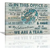Comprar En Esta Oficina Lienzo Arte De Pared Trabajo En Equipo Arte 