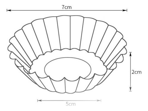 Molde De Aluminio Forrado Para Tartas De Magdalenas, 50 Unid