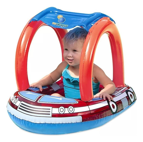 Flotador Inflable De Auto Para Bebés (azul)