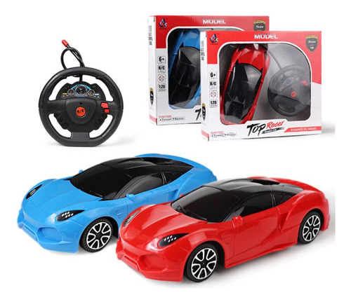 Auto A Control Remoto Estilo Volante Rojo O Azul Ltf Shop 