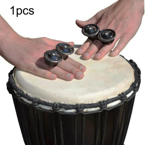 Imagen 6 de 8 de Percusión De Pandereta De Dedo, Campanas De Tambor De Mano
