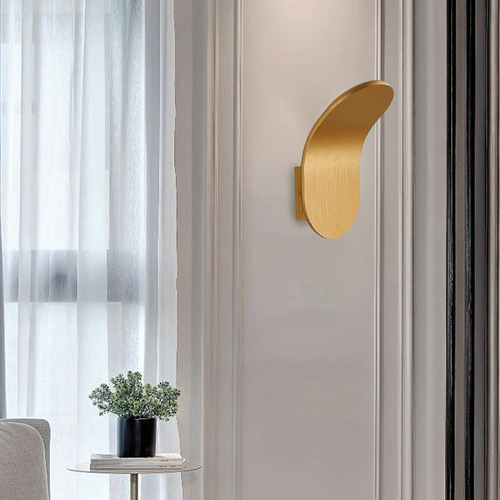 * Lámpara De Aplique De Pared Moderna Hacia Arriba 230v Oro