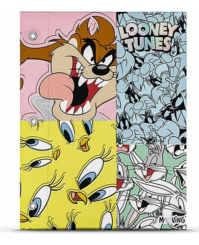 Carpeta Cordon Nro 3 Mooving Looney Tunes 2024 Consul Modelo