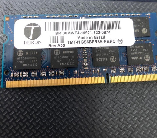 Memória 8gb Ddr3 Pc3l 1600 Teikon - Notebook