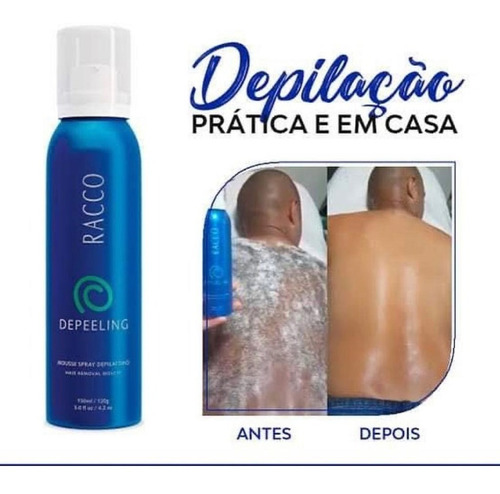 Mousse Creme Spray Depilatório Indolor Racco Depeeling