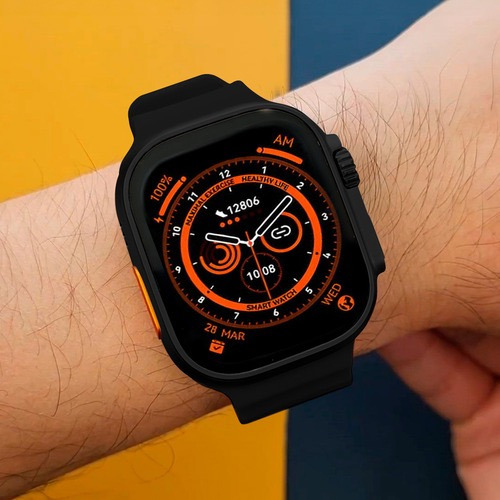 Reloj Inteligente Smart Watch T800 Ultra 1.99 Blanco Negro Negro
