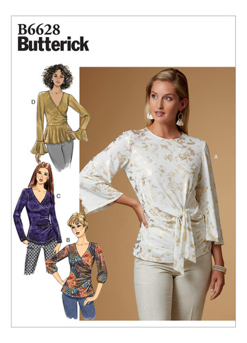 Butterick Patterns Patrones De Costura De Camisa De Punto P.