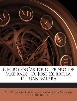 Libro Necrolog As De D. Pedro De Madrazo, D. Jos Zorrilla...