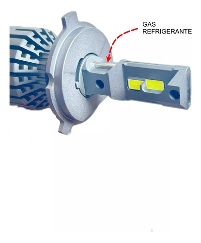 Foco Moto H4 Hiper Led 70,000 Lúmenes Motonetas Cuatrimotos H4 Platinum Blanco Frío