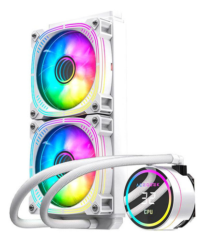 Water Cooler Acegeek Temp C240, Argb, 240mm, Branco