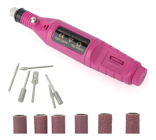 Imagen 2 de 6 de Dremel De Uñas Manicure Profesional 20000rpm Con Accesorios