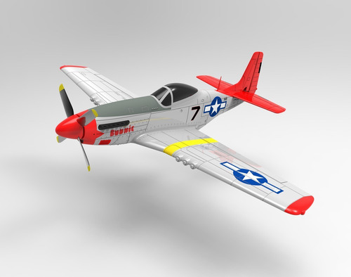 Imagen 6 de 7 de Avión Radiocontrol Rc 4 Ch Completo P-51 Estabilizador Gyro