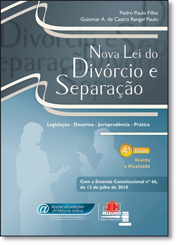 Livro Nova Lei Do Divórcio E Separação 4 Ed Com A Ec 66/2010
