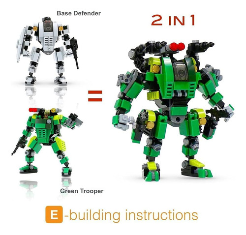 Mybuild Mecha Frame Base Defender Y Green Trooper Mech Toy B