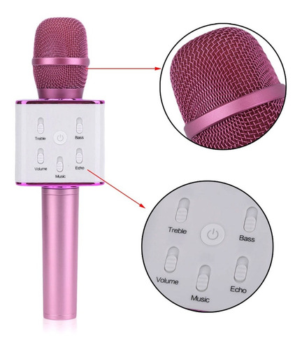 Micrófono Karaoke Bluetooth Inalámbrico + Parlante + Estuche