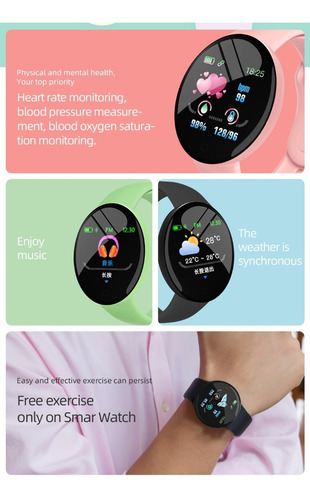 8 Smartwatches Mayoreo Relojs Pantalla Redonda Proveedor D18
