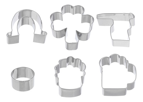 Molde Para Galletas Metal Dies, 6 Unidades