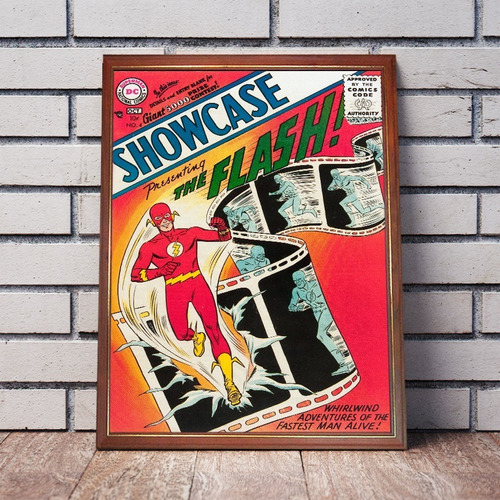Flash Primera Aparición Showcase (dc, 1956) Comic Enmarcado