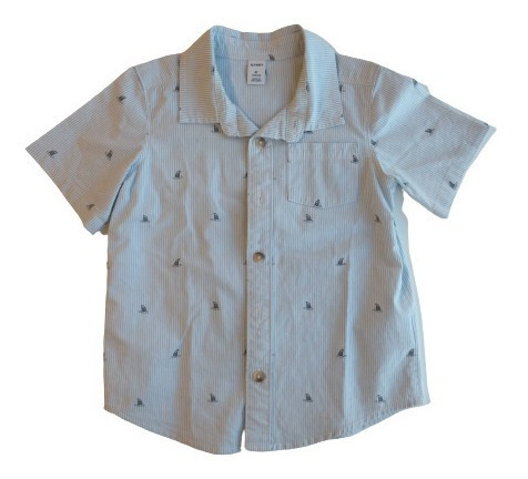 Camisa Niño Old Navy Manga Corta 4t Stretch Importada