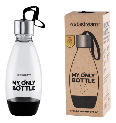 Botella Reutilizable Sodastream My Only Bottle 500 Ml Negra Color Negro