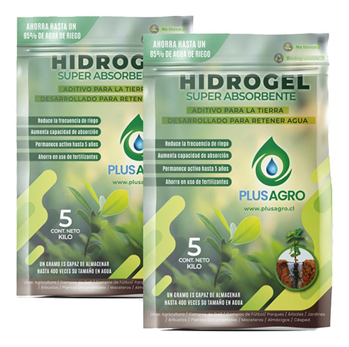 10 Kg - Hidrogel Retenedor De Agua 