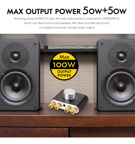 Mini Amplificador Nobsound Hi-fi Digital Amp 50w Bluetooth N