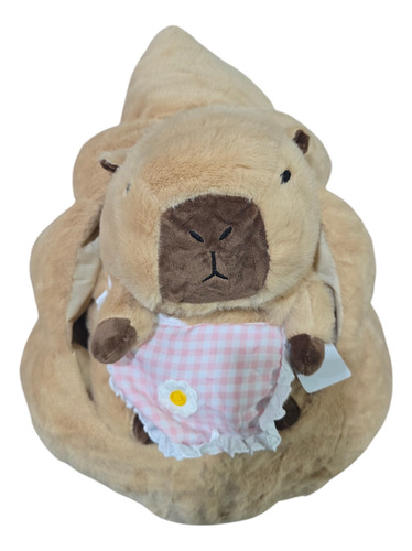 Peluche Capibara Casa Popo Grande 45cm Suave Económica