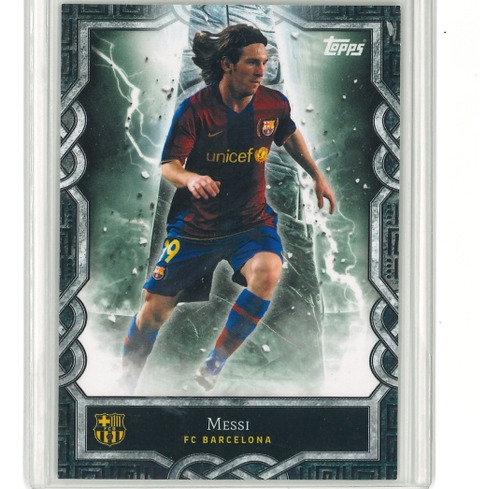 Lionel Messi Carta Topps Álbum Del Equipo De Fútbol Barcelon Lionel Messi Topps Álbum Del Equipo De Fútbol Barcelona