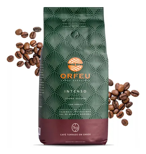 comprar Café Orfeu Intenso Torrado Em Grãos - Pacote 1kg