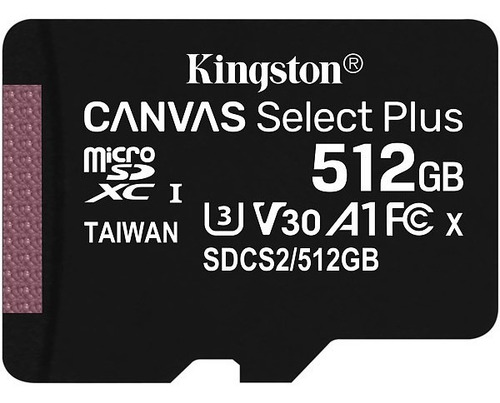 Tarjeta de memoria Kingston SDCS2/512GB Canvas Select con adaptador SD 512GB