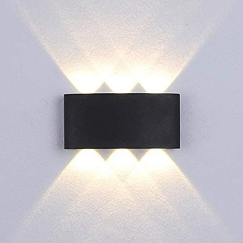 Luz Led Foco Aplique Pared 6 Leds Luz Fría/cálida Exterior