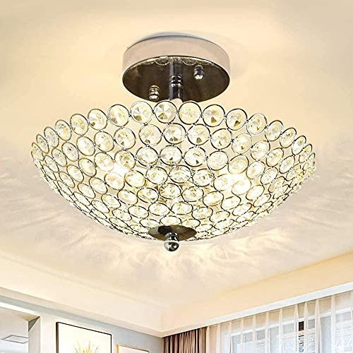 Dllt Iluminación De Araña De Cristal Moderna, Lámpara De Tec