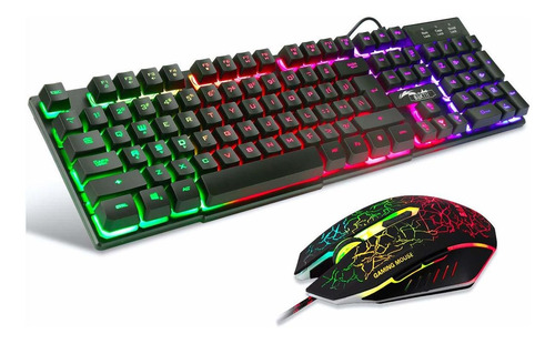 Teclado Y Mouse Bakth Para Juegos De Trabajo O Juego C Fr32w