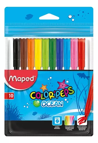 Maped Marcadores Rotuladores Mágicos ColorPeps 10 Colores – Be To