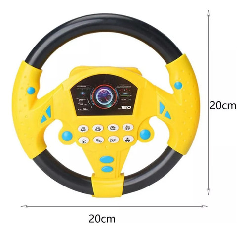 Niños Simulación Volante De Coche Sonido-luz