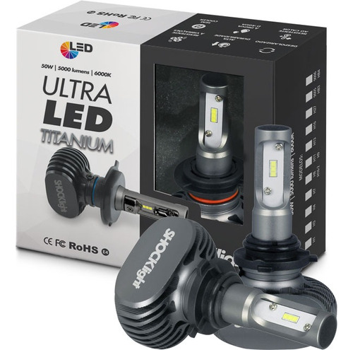 Kit Lampada Ultra Led Titanium Shocklight H13 10000 Lumens
