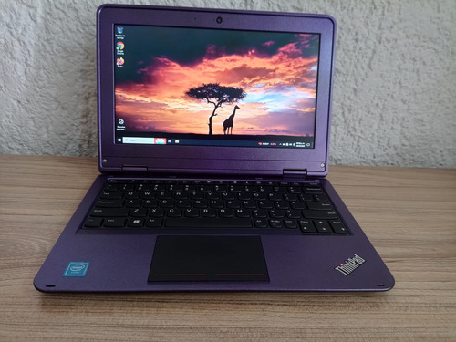 Laptop Lenovo Thinkpad Colors Escolar Ram 4 Gb Hdmi Morado (Reacondicionado)