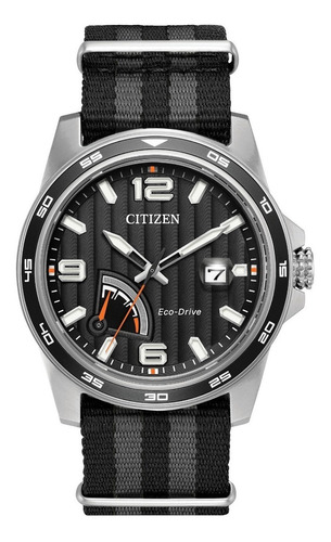 Citizen Power Reserve Black Dial Aw7030-06e ¨¨¨¨¨¨¨¨dcmstore Color de la correa Negro Color del bisel Plata Color del fondo Negro 60922