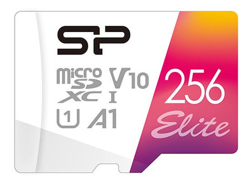 Silicon Power 256gb Elite Uhs-i Microsdxc Memory Card With S