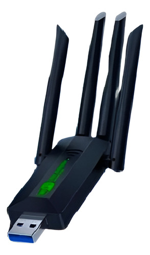 Adaptador Usb Wifi 1200mbps Banda Dual 2,4g + 5ghz 4 Antenas