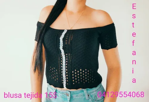 Blusas Tejidas Negras Mujer MercadoLibre