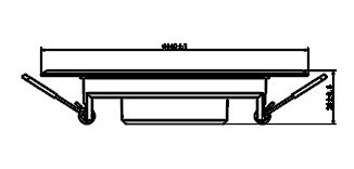 Imagen 3 de 6 de Panel Led 11w Redondo Spot Embutir Blanco Calido/frio Candil