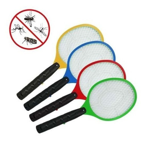 3 X Raquete Elétrica -pernilongo Insetos Recarregavel Bivolt