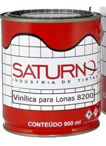 Tinta Vinílica Para Lonas 8200 900ml Saturno Vermelho Escarl