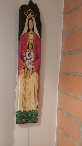 Virgen De Coromoto Tallada En Madera