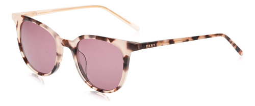 Dkny Gafas De Sol Redondas Dk507s Para Mujer, Tortuga Rubori