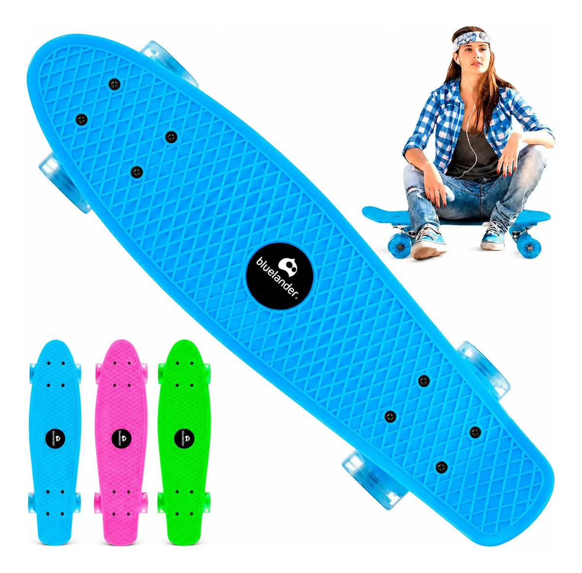 Patineta Penny Board Tabla Skate Con Ruedas Luminosas Led