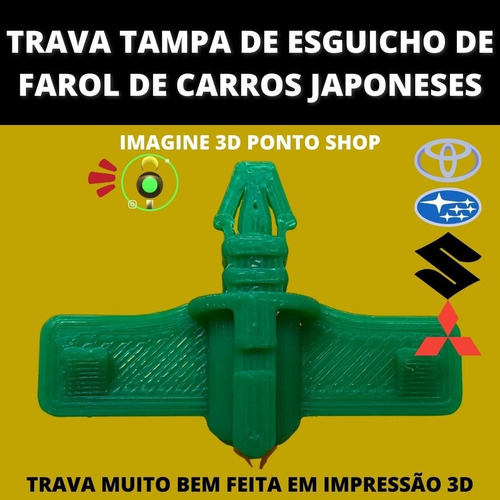 Imagem 3 de 9 de Tampa Esguicho Farol Subaru Tribeca 08-11 - Par Com Travas