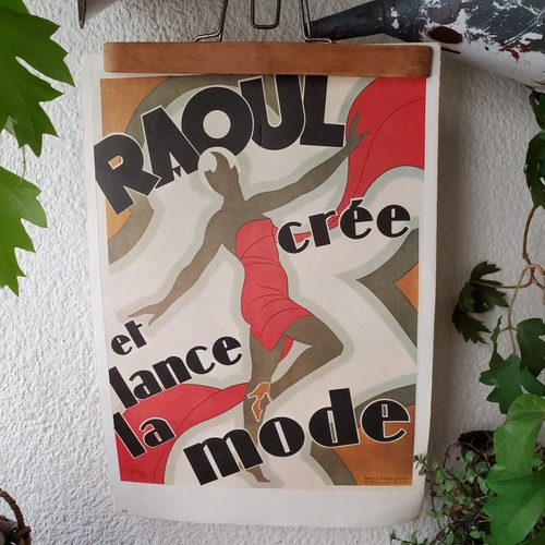 Antiguo Poster Afiche Francés Doble Faz 
