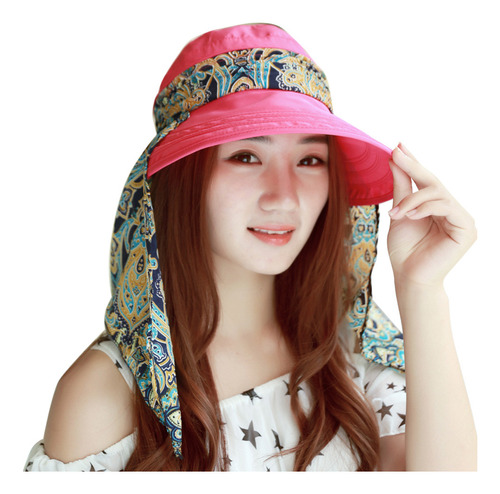 Protector Solar R Hat Summer Women Outdoor Beach Sun Vi